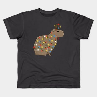 Christmas Capybara Kids T-Shirt